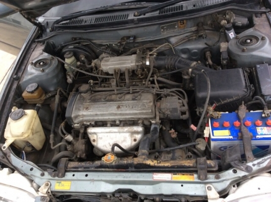 ขายรถบ้าน โตโยต้า โคโรล่า สามห่วง ปี95 เครื่องเดิม 1.3 gxi หัวฉีด เกียร์ออโต้ ติดแก๊ส lpg เพาเวอร์ กระจกไฟฟ้าทั้งคัน ใช้ได้ทุกบาน แอร์หนาว ตัวถังเดิมๆ ไม่มีชนเลย สีเต็มเงา มีริ้วรอยเล็กน้อย เครื่องดี เกียร์เปลี่ยนนิ่มมาก รถขับดีมาก ช่วงล่างเงียบ ประหยัดสุ