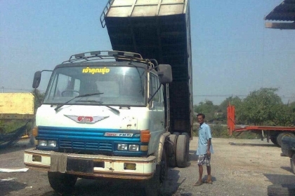 10ล้อ ดั้ม HINO F18 เครื่องHO7C ดั้มมิเนียม รถสวย