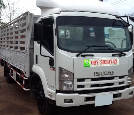 ขายรถบรรทุก 6 ล้อ กระบะคาร์โก้มีข้างเสริม ISUZU 210 แรงม้า