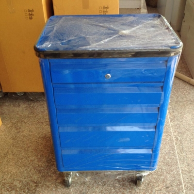 ตู้เครื่องมือช่าง สีน้ำเงิน 5 ชั้น มีกุญแจล็อก