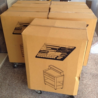 ตู้เครื่องมือช่าง สีน้ำเงิน 5 ชั้น มีกุญแจล็อก