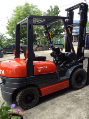 +++ ขายโฟล์คลิฟท์ TOYOTA  6FD25   ขนาด 2.5  ตัน  เครื่องยนต์ดีเซล 2Z  เกียร์ธรรมดา  เสา 4 เมตร งา 1,070  มม.  ยางลม  *** รถพร้อมใช้งาน  รายละเอียด  ราคา คุยได้ครับ โทร. 081-659-7598  ***