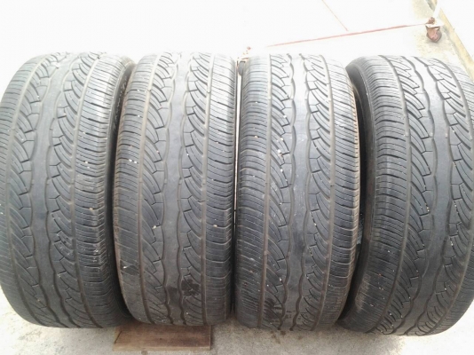 ขายยาง TRI-ace 265-50-20 ปี13 ลงพื้นปี14 ใช้งานแค่3เดือนวิ่งไม่ถึง4000โล ดอกเต็ม 95\% ไม่ปะ ไม่บวม คุ้มสุดๆชุดละ 8,500 บาท