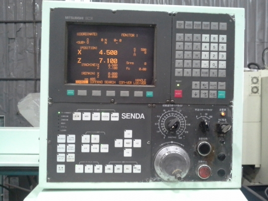 เครื่องกลึง CNC ญี่ปุ่น COMET SC-20 GANG TYPE CHUCK 6" PROGRAME CONTROL MITSUBISHI สภาพเครื่องจักรพร้อมใช้งาน