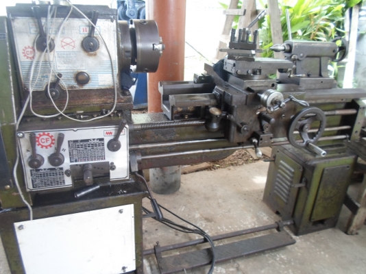 แท่นกลึง 5 ฟุต 3 เพลา เกียร์บล็อก พร้อมใช้งานได้ทันที 69,000