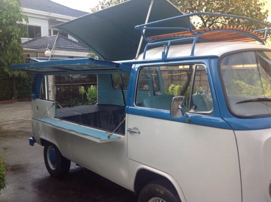ขายรถตู้โฟล์คขาว-ฟ้า ว๊อคทู