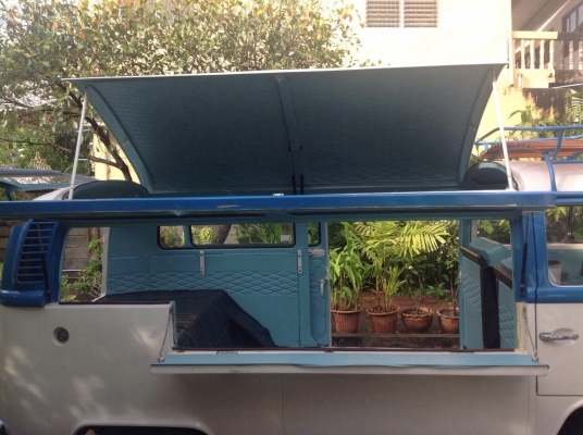 ขายรถตู้โฟล์คขาว-ฟ้า ว๊อคทู