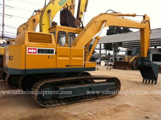 รถขุด PC150-1 S/N 12XX นำเข้า บจก.สหสินอีควิปเม้นท์ โทร.081-5851880, 02-5168100-1 www.sahasinequipment.com