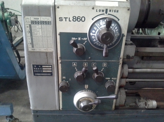 เครื่องกลึง ขนาด 6 ฟุต ญี่ปุ่น STL860 เกียร์บล็อค 4 เพลาเด้ง พร้อมมีเบรค กลึงเกลียวนิ้วและเกลียวมิลไม่ต้องเปลี่ยนเฟือง สภาพเครื่องจักรพร้อมใช้งาน เครื่องกลึง ขนาด 6 ฟุต ญี่ปุ่น STL860 เกียร์บล็อค 4 เพลาเด้ง พร้อมมีเบรค กลึงเกลียวนิ้วและเกลียวมิลไม่ต้องเปลี่ยนเฟือง สภาพเครื่องจักรพร้อมใช้งาน