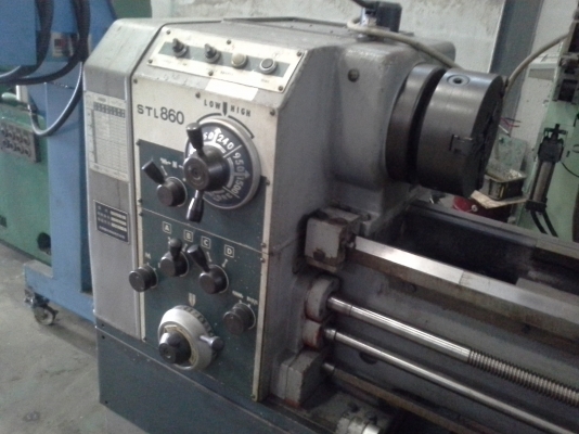 เครื่องกลึง ขนาด 6 ฟุต ญี่ปุ่น STL860 เกียร์บล็อค 4 เพลาเด้ง พร้อมมีเบรค กลึงเกลียวนิ้วและเกลียวมิลไม่ต้องเปลี่ยนเฟือง สภาพเครื่องจักรพร้อมใช้งาน เครื่องกลึง ขนาด 6 ฟุต ญี่ปุ่น STL860 เกียร์บล็อค 4 เพลาเด้ง พร้อมมีเบรค กลึงเกลียวนิ้วและเกลียวมิลไม่ต้องเปลี่ยนเฟือง สภาพเครื่องจักรพร้อมใช้งาน