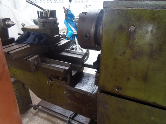 แท่นกลึง 5 ฟุต 3 เพลา เกียร์บล็อก พร้อมใช้งานได้ทันที 69,000