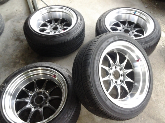 CE28 ขอบ15 หน้า8 หลัง9 พร้อมยางปลายปี13 CE28 ขอบ15 หน้า8 หลัง9 พร้อมยางปลายปี13