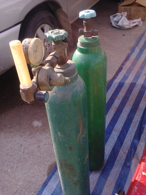 ถังออกซิเจนพร้อมเกวัด