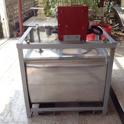 ถังน้ำมัน 430 ลิตร พร้อมหัวจ่าย ใช้แบตเตอรี่ เป็นของใหม่