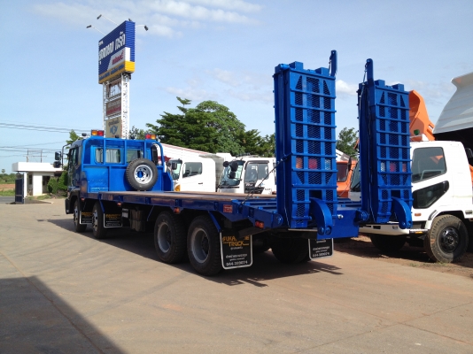 ลูกค้าสั่งครับหางบรรทุกแมคโค 12 ล้อ HINO PROFIA เครื่อง P11C 320 น้ำมัน กระบะยาว 8 เมตร สภาพสวยๆ