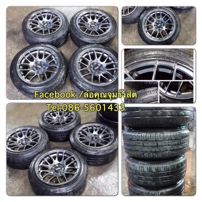 ขายล้อแม็กมือ2XXR 530 ขอบ15 4รู100/114กว้าง 8+ยาง ราคา 9,300 บาทถูก