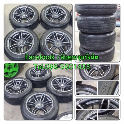 ขายล้อแม็กมือ2 Cosmic MR2 ขอบ15 กว้าง8 4รู100 +ยางปี12 ราคา 9,500 บาทถูก