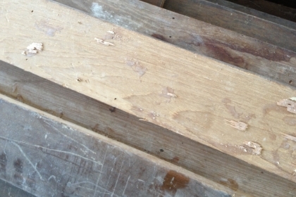 ไม้สักเก่าหน้า 4.5 นิ้ว