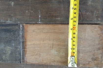 ไม้สักเก่าหน้า 4.5 นิ้ว