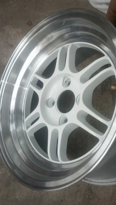 Rpf1 ขอบ 15 กว้าง 8 ใส่ 4 รู 100 ไร้ตำหนิ ใส่เดือนกว่าๆ Rpf1 ขอบ 15 กว้าง 8 ใส่ 4 รู 100 ไร้ตำหนิ ใส่เดือนกว่าๆ