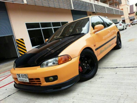 ขายEG สีส้ม"ชานม" เครื่องD15B VTEC+ติดLPG SUNROOFแท้ ล้อSPOON ค้ำSPOON ท่อJS-racing ภายในตัวนอก ดำเมกา รถสวย สีสวย มีเสน่ห์.คับ