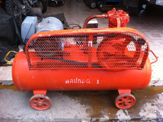 ปั๊มลมHanshin ของญี่ปุ่น มอเตอร์มิตซู ไฟ 220 โวล์