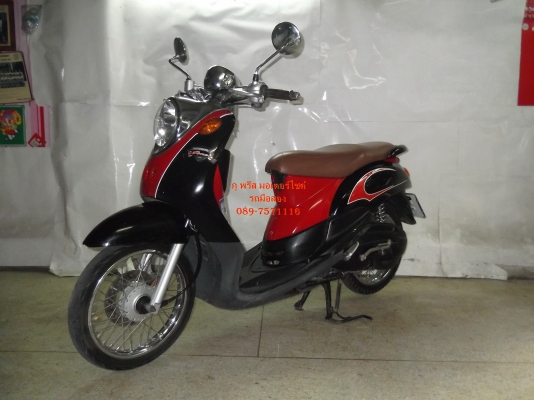 ขาย Yamaha fino สีดำ-แดง จด พ.ยปี51 สวยๆ