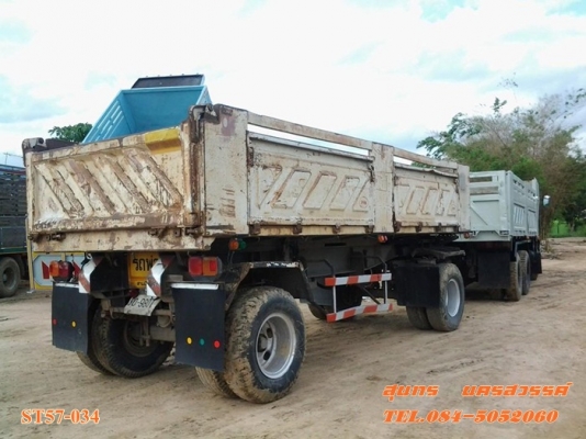 ขายด่วน รถบรรทุก 10 ล้อพ่วง HINO FM3M  240 แรง /2 เพลา ดั้มสามมิตร แม่ ลูก สภาพสวย พร้อมใช้งาน