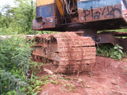 ขายรถแม็คโคร  โกเบียวโก็ 120-1 เครื่องยนต์ อีซูซุ 6 BB ปั้มเดิม ช่วงล่างตัวเดินเดิม เครื่องดีปั้มดี