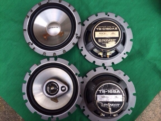 เซ็ทลำโพง Pioneer Carrozzeria กรวยอลูมิเนียมครบชุด หน้า/หลัง เซ็ทลำโพง Pioneer Carrozzeria กรวยอลูมิเนียมครบชุด หน้า/หลัง