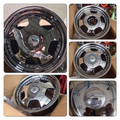 ขายแม็กซ์ใหม่ VIP ขอบ 20 โครเมียม 6 รู / 139.7 หน้า8.5 หลัง9.5 ราคา 11,500 บาท ถูกๆมากๆ