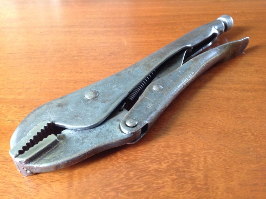 ขายคีมล็อค Petersen Vise Grip Dewitt Nebr.1942 รุ่นแรกๆ (หายาก) ฟันล่างด้านมุมขวามีตำหนิ ขายราคาพิเศษ