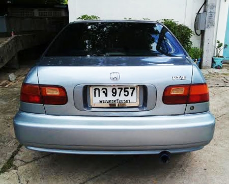 CIVIC EG 4 d ปี 95 เกียร์ออโต้ เครื่อง D15B ติด LPG หัวฉีด ดิสก์เบรค 4 ล้อ กระจกไฟฟ้า ปรับข้างไฟฟ้า เซ็นทรัลล็อค รีโมทกันขโมย ภายในเรียบร้อย ภาษีไม่ขาด ราคา 79,000 บาท   โทร.0896878976 โอ๋  id line : charnpreecha