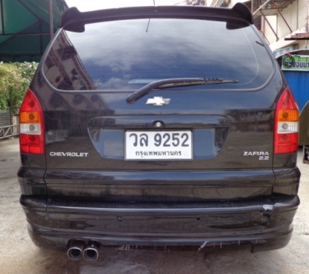 2003 CHEVROLET, ZAFIRA 2.2 sport สีดำ เกียร์ออโต้ ติดแก๊ส LPG ระบบหัวฉีด ถังโดนัท