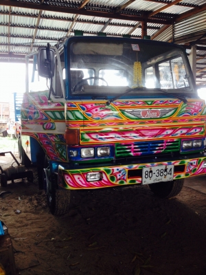 เทเลอร์รถเกี่ยวข้าวครับ hino fl177