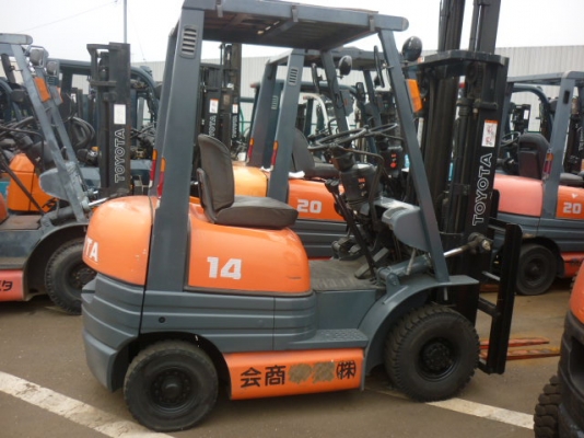 ขายฟอร์คลิฟต์ TOYOTA 6FD14 ( SPECS JAPAN ) ดีเซล , เสา 3 ท่อน สูง 4 M, เกียร์ MT  ( รับประกันเครื่องยนต์และระบบ 6 เดือน ) สภาพพร้อมใช้งาน ++ เดิมแท้จากญี่ปุ่น