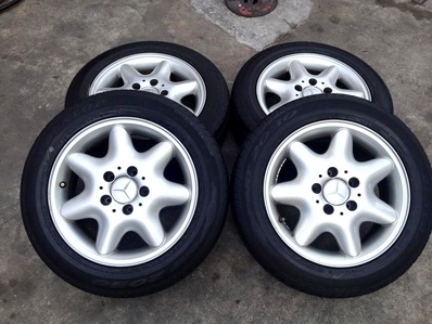 แม็กซ์ดาว BENZ W203 ตาถั่ว 15 นิ้ว ยางDunlop ET 31 เดิมสวย ตจว ส่งฟรีครับ