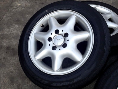 แม็กซ์ดาว BENZ W203 ตาถั่ว 15 นิ้ว ยางDunlop ET 31 เดิมสวย ตจว ส่งฟรีครับ