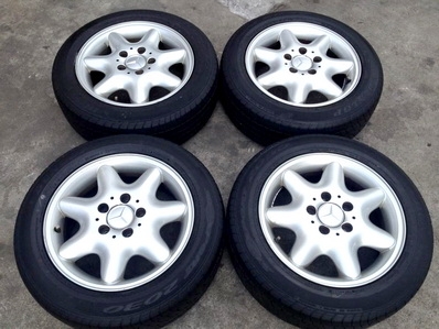 แม็กซ์ดาว BENZ W203 ตาถั่ว 15 นิ้ว ยางDunlop ET 31 เดิมสวย ตจว ส่งฟรีครับ