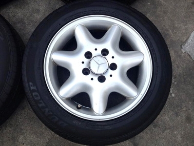 แม็กซ์ดาว BENZ W203 ตาถั่ว 15 นิ้ว ยางDunlop ET 31 เดิมสวย ตจว ส่งฟรีครับ