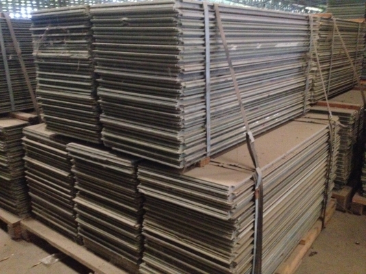 แผ่นโล แผ่นอลูมิเนียมรองขาเครน