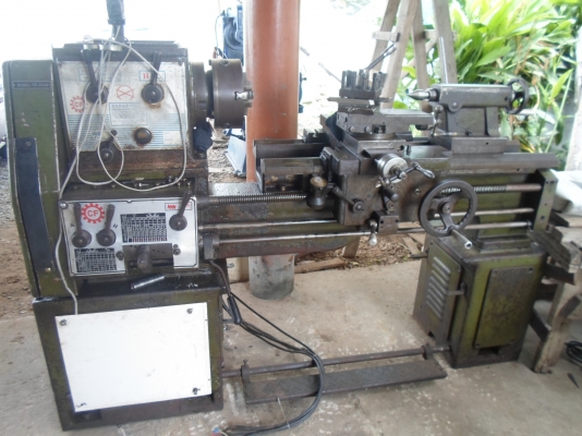 แท่นกลึง 5 ฟุต 3 เพลา เกียร์บล็อก มีเบรก คอม้าถอดได้ รูเพลา 2 นิ้ว 67,000