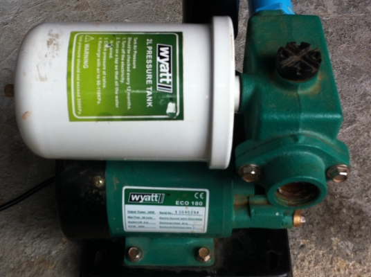 ป้็มน้ำอัตโนมัติ WYATT ขนาด 180 W.ดูดได้ลึก 8 ม. ส่งขึ้นสูงได้ 30 ม. จะหยุดเองเมื่อไม่มีการเปิดใช้น้ำ และจะทำงานเองเมื่อเปิดใช้น้ ป้็มน้ำอัตโนมัติ WYATT ขนาด 180 W.ดูดได้ลึก 8 ม. ส่งขึ้นสูงได้ 30 ม. จะหยุดเองเมื่อไม่มีการเปิดใช้น้ำ และจะทำงานเองเมื่อเปิดใช้น้