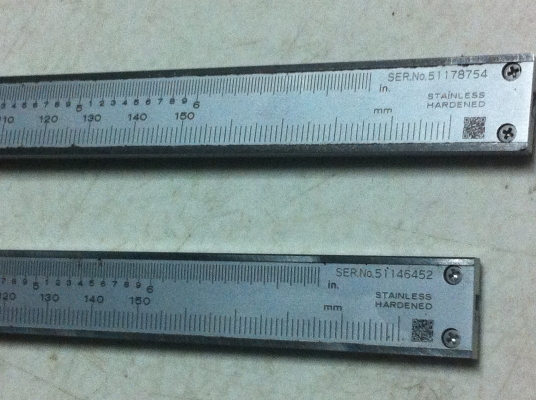 เวอร์เนีย MItutoyo 6 นิ้ว แบบ 0.02 มม.  วัดกว้าง ลึก และรูใน ได้หมด มือสองสภาพดีพร้อมใช้( มี 10 อัน)