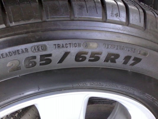 ล้ออีซุซุ ขอบ 17 พร้อมยาง 265/65/17 ปี10  4วง 14000บาท