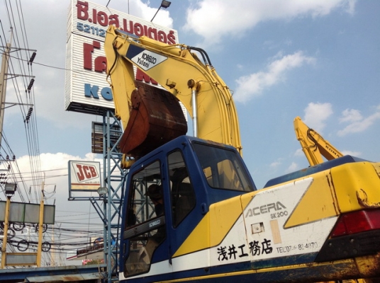 รถขุดดิน  SK200-1 มาร์คทรี  แผ่นใบแทรคใหญ่ รถเก่านอก  ไม่เคยใช้งานในไทย โทร.081-373-0559