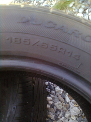 ปรับราคาใหม่ขายยาง goodyear 185/65R14 ปี09 จำนวน2เส้น