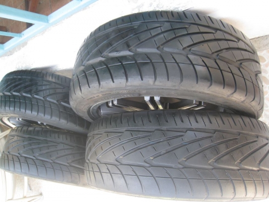 ขายล้อแม็ก 17"x7" et42 4/100,114 + ยางปี 10 ( 081-3747940)