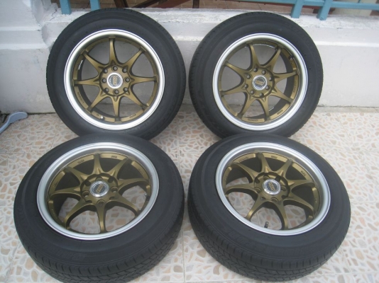 ขายล้อแม็ก CE28N 15"x7" 4/100 +ยางปี 09 ( 081-3747940 )
