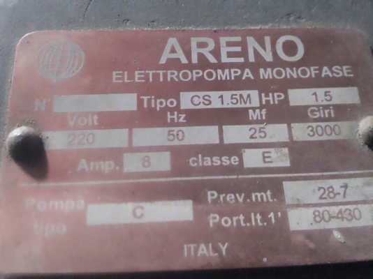 ปั๊มน้ำขนาด 1.5 นิ้ว ใบพัดทองเหลืองใหญ่ ยี่ห้อ ARENO ปั้มได้สูงและแรง ปั๊มน้ำขนาด 1.5 นิ้ว ใบพัดทองเหลืองใหญ่ ยี่ห้อ ARENO ปั้มได้สูงและแรง